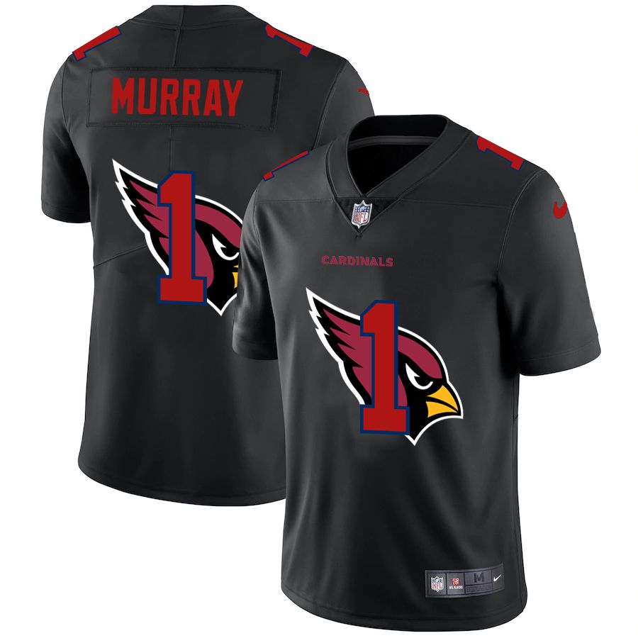 Men Arizona Cardinals 1 Murray Black shadow Nike NFL Jersey